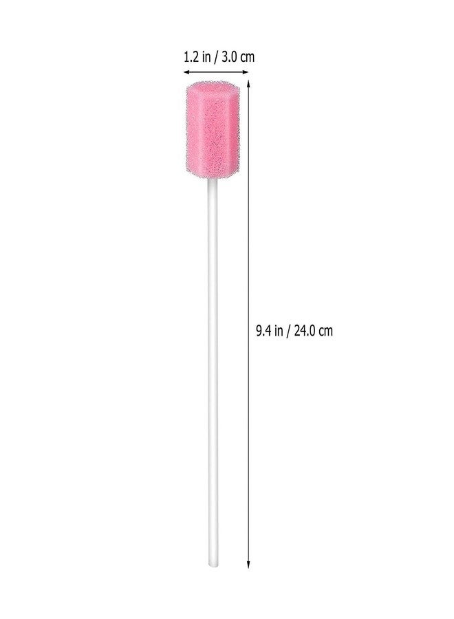 MJ Talk Tools® 50pcs Disposable Oral Care Swabs, Oral Swabs For Speech Therapy, Toothette Oral Swabs, Mouth Oral Swabs (Pink) - Image 2